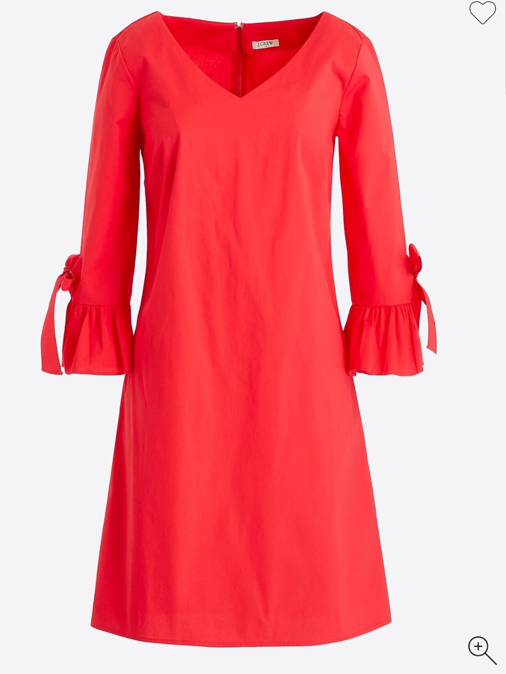 J. Crew Ruffle Tie-Sleeve Sheath Dress